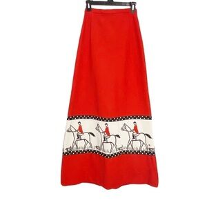 THE VESTED GENTRESS Equestrian Novelty Maxi Skirt